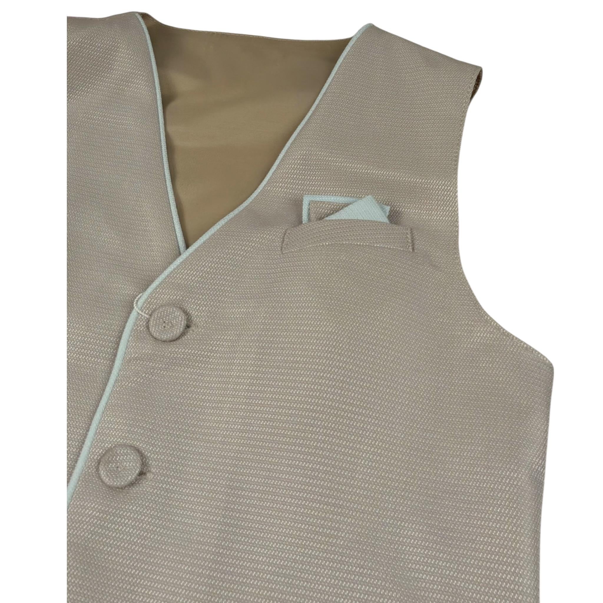 New Gereration Completo 2 Pezzi Gilet-Pantalone Beige per Neonato 41953N BEIGE NEW GERERATION 