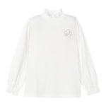 MAYORAL shirt mezzocollo tinta unita con brillantini Bianco per Neonata 145XN BIANCO MAYORAL 