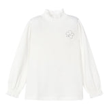 MAYORAL shirt mezzocollo tinta unita con brillantini Bianco per Neonata 145XN BIANCO MAYORAL 