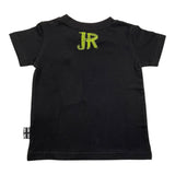 John Richmond Einfarbiges T-Shirt mit Rundhalsausschnitt und Aufdruck in Schwarz für Babys