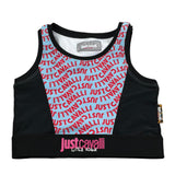Just Cavalli Top Giromanica Stampa Fantasia Logo per Bambina JGP26246TO NERO JUST CAVALLI 
