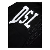 Diesel Felpa Chiusa con Cappuccio Tinta Unita con Ricamo Logo per Bambino J02226 NERO DIESEL 