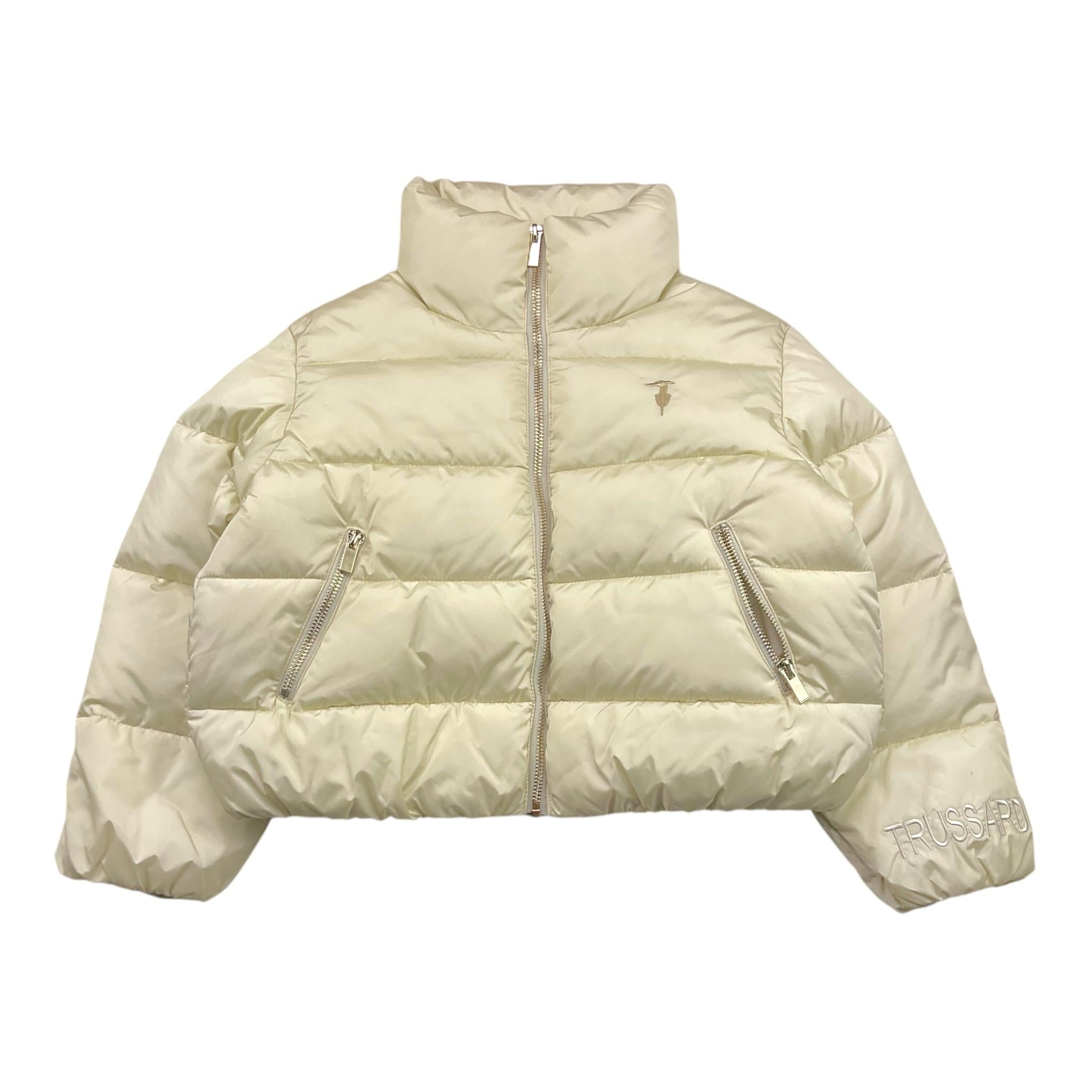 TRUSSARDI giubbino tinta unita con zip Panna per Neonata TGA25117PI PANNA TRUSSARDI 