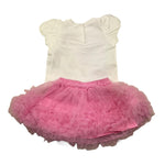 Liu Jo Completo 2 Pezzi T-Shirt-Gonna per Neonata HA5033 BIANCO/ROSA LIU JO 