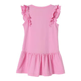 Liu Jo Abito tinta unita Giromanica con Brillantini Rosa per Neonata KA5091XX ROSA LIU JO 