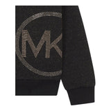MICHAEL KORS felpa con cappuccio tinta unita glitter Nero per Neonata R30154N NERO MICHAEL KORS 