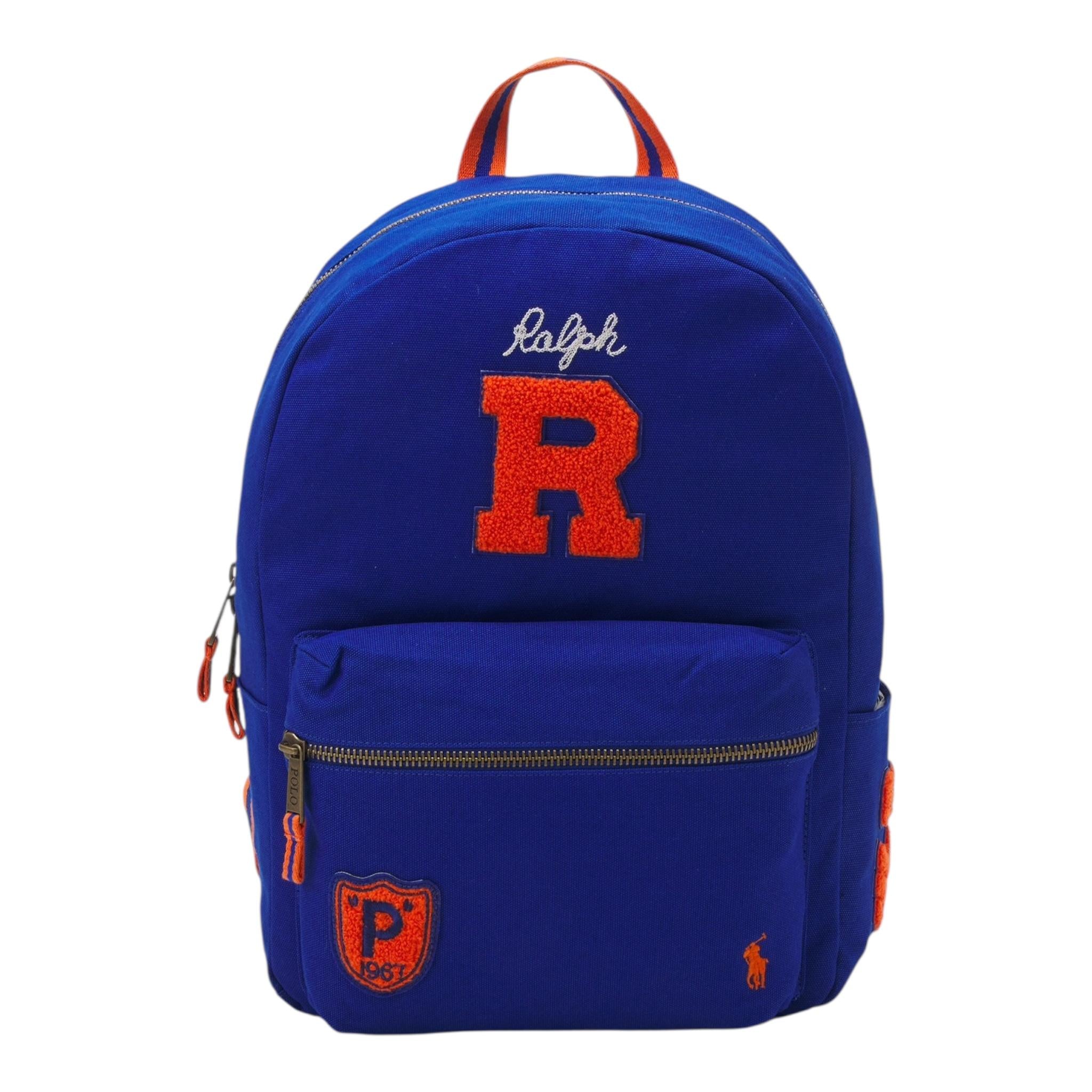 Ralph Lauren Zaino Tinta Unita con Logo per Bambino HADDAD BLU RALPH LAUREN 