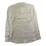 Shako' Langarmhemd koreanischen Kragen Streifenmuster weiß/beige für Jungen