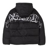 DISCLAIMER giubbino tinta unita con cappuccio e logo Nero per Bambino 24IDK58210 NERO DISCLAIMER 