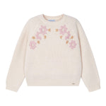 MAYORAL maglia girocollo tinta unita con ricami Beige per Bambina 4354 BEIGE MAYORAL 
