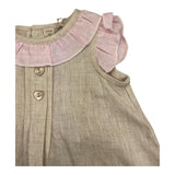 La Stupenderia 2-teiliges Set Shirt-Culotte zweifarbig beige/rosa für Baby Mädchen