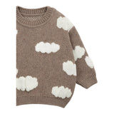 PLAY UP maglia girocollo tinta unita con stampa Marrone per Neonata PA022AP11354 MARRONE PLAY UP 