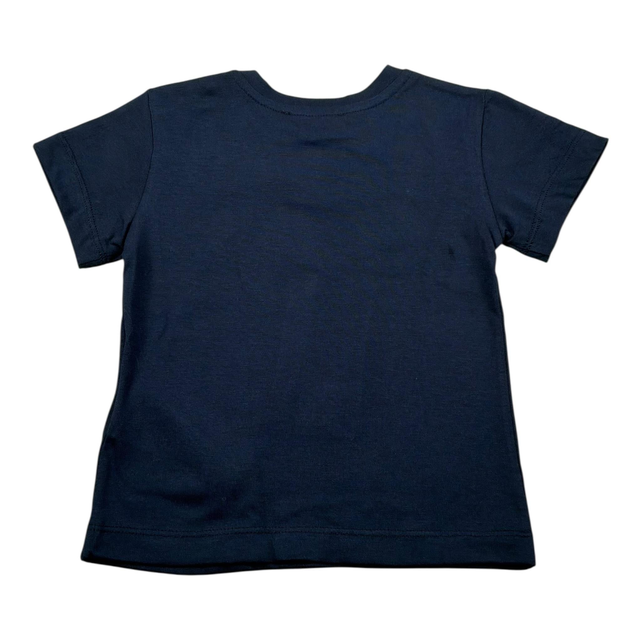 Siviglia T-Shirt Girocollo Tinta Unita con Stampa per Bambino SWVNTS17286J BLU SIVIGLIA 