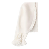 Sarabanda Coprispalle Tinta Unita con Applicazioni per Bambina 0B431 BIANCO SARABANDA 