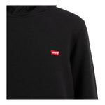 LEVIS felpa chiusa con cappuccio tinta unita con logo Nero per Bambino 9EL452 NERO LEVIS 