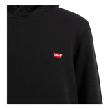 LEVIS felpa chiusa con cappuccio tinta unita con logo Nero per Bambino 9EL452 NERO LEVIS 