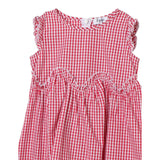 Il Gufo Abito Giromanica Fantasia A Quadretti per Bambina P24VA312C3148 ROSSO IL GUFO 