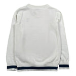 Trussardi Maglia Girocollo Tinta Unita con Logo per Bambino TBP26005MA BIANCO TRUSSARDI 