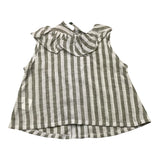Paio Crippa Shirt ärmellos Streifenmuster weiß/grün für Baby Mädchen