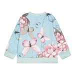 Guess Felpa Chiusa Girocollo Tinta Unita con Stampe per Neonata K5RQ01KA6R4 AZZURRO GUESS 