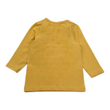 Name.It Shirt Einfarbig Rundhalsausschnitt Mit Gelbem Aufdruck Für Baby Mädchen