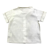 Colibri Einfarbiges Halbarm-Shirt mit weißem Kragen für Babys