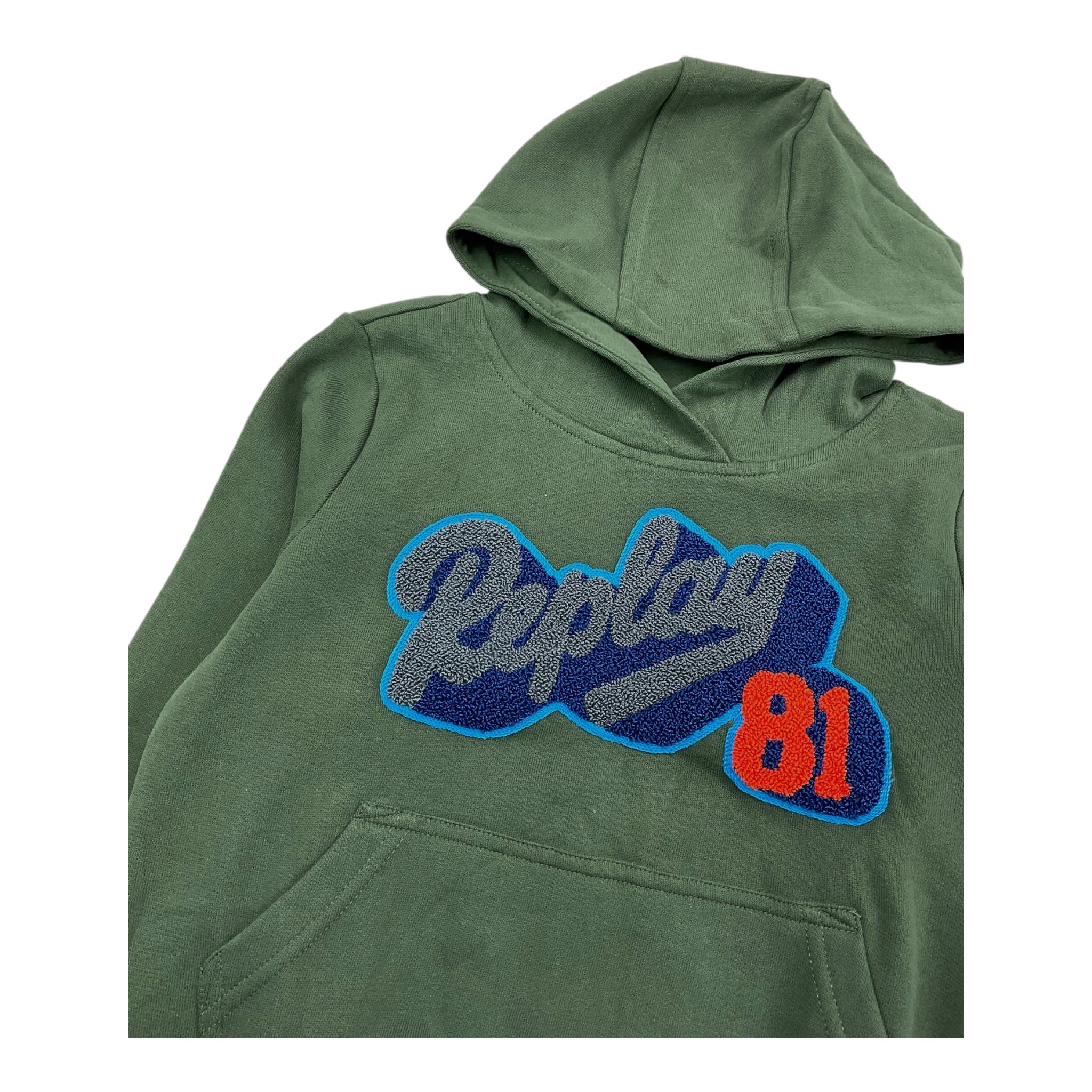 REPLAY felpa chiusa con cappuccio tinta unita cn logo Verde per Bambino SB2448 VERDE REPLAY 