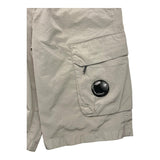 CP Company Einfarbige Bermudashorts mit elastischer Taille in Grau für Jungen