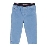 Tommy Hilfiger Jeans Tinta Unita con Elastico In Vita per Neonato KN0KN01951 AZZURRO TOMMY HILFIGER 