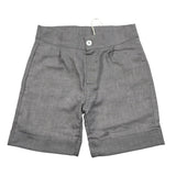 La Stupenderia Bermuda tinta unita con Elastico In Vita Grigio per Bambino TJBR71 GRIGIO LA STUPENDERIA 