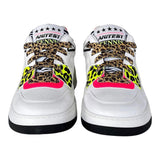 Aniye By Girl Sneakers Einfarbig mit gepunktetem Muster und Schnürsenkeln Weiß für Mädchen