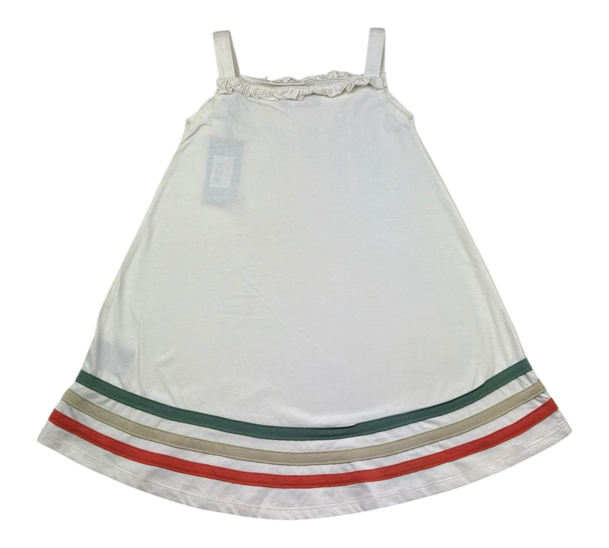 Just Cavalli Abito Bretelline Tinta Unita con Stampa per Bambina JGP26098VE PANNA JUST CAVALLI 