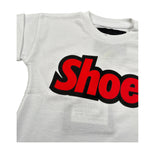 Shoe T-Shirt Girocollo tinta unita con Logo Bianco per Neonato TEDDYB0101 BIANCO SHOE 