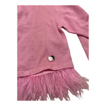 Liu Jo Cardigan Tinta Unita con Applicazioni Piume per Bambina KA5128 ROSA LIU JO 