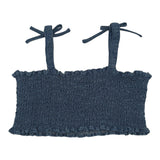 Liu Jo – Einfarbiges Jeanstop mit blauen Trägern für Mädchen
