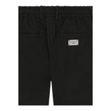 Dolce & Gabbana Bermuda Tinta Unita con Logo per Bambino L43P32 NERO DOLCE & GABBANA 