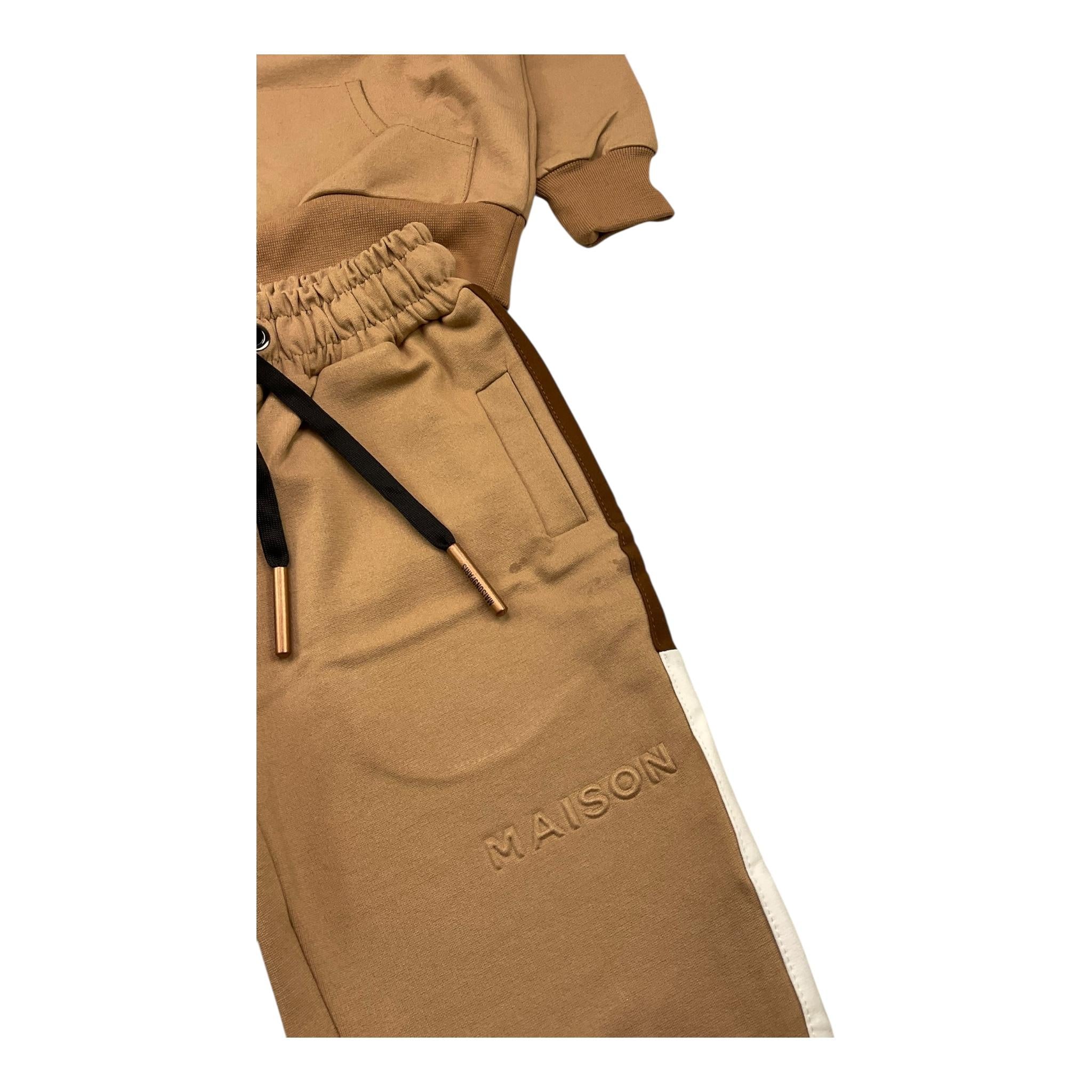 MAISON 9 PARIS completo 2 pezzi felpa-pantalone Beige per Neonato F70050 BEIGE MAISON 9 PARIS 