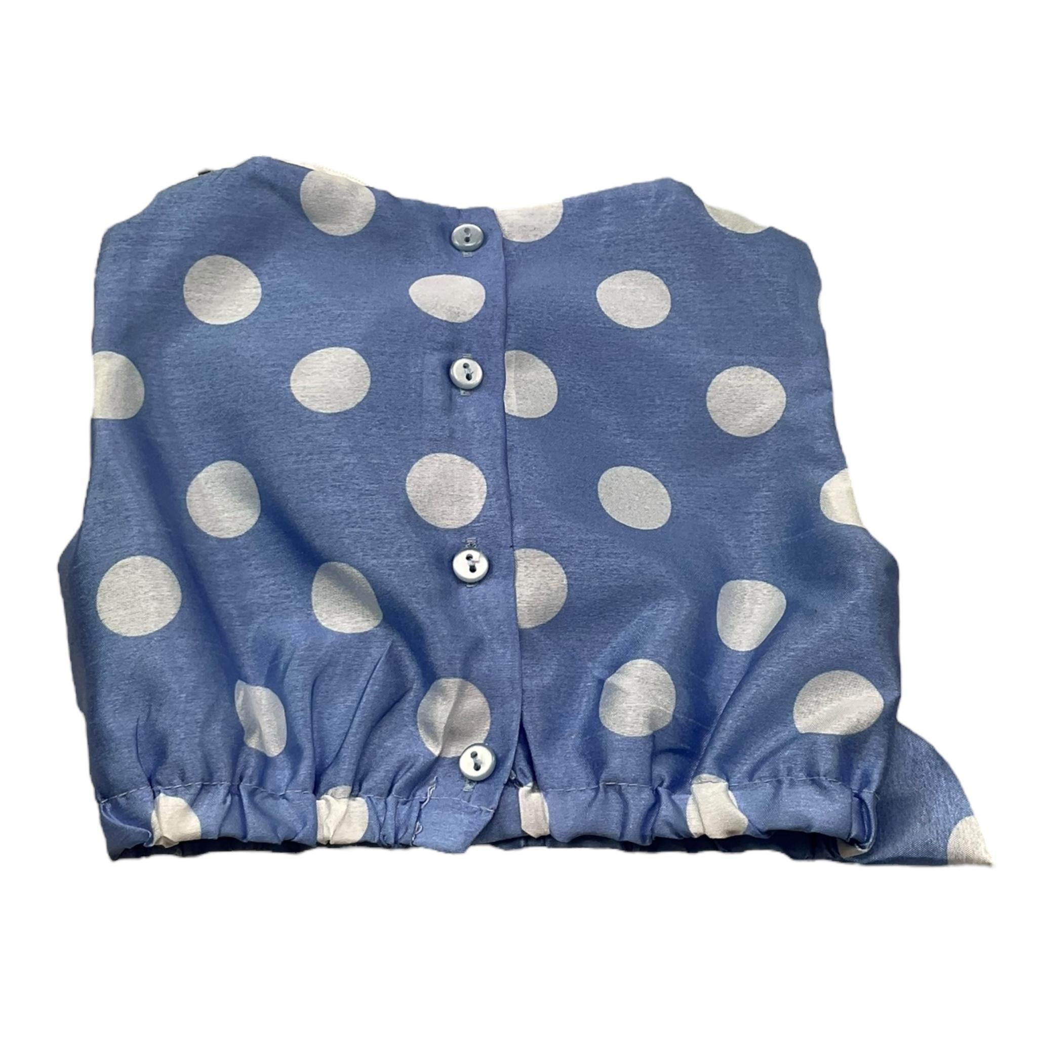 Miss Grant Camicia Giromanica Tinta Unita con Pois per Neonata MG1247 VIOLA MISS GRANT 