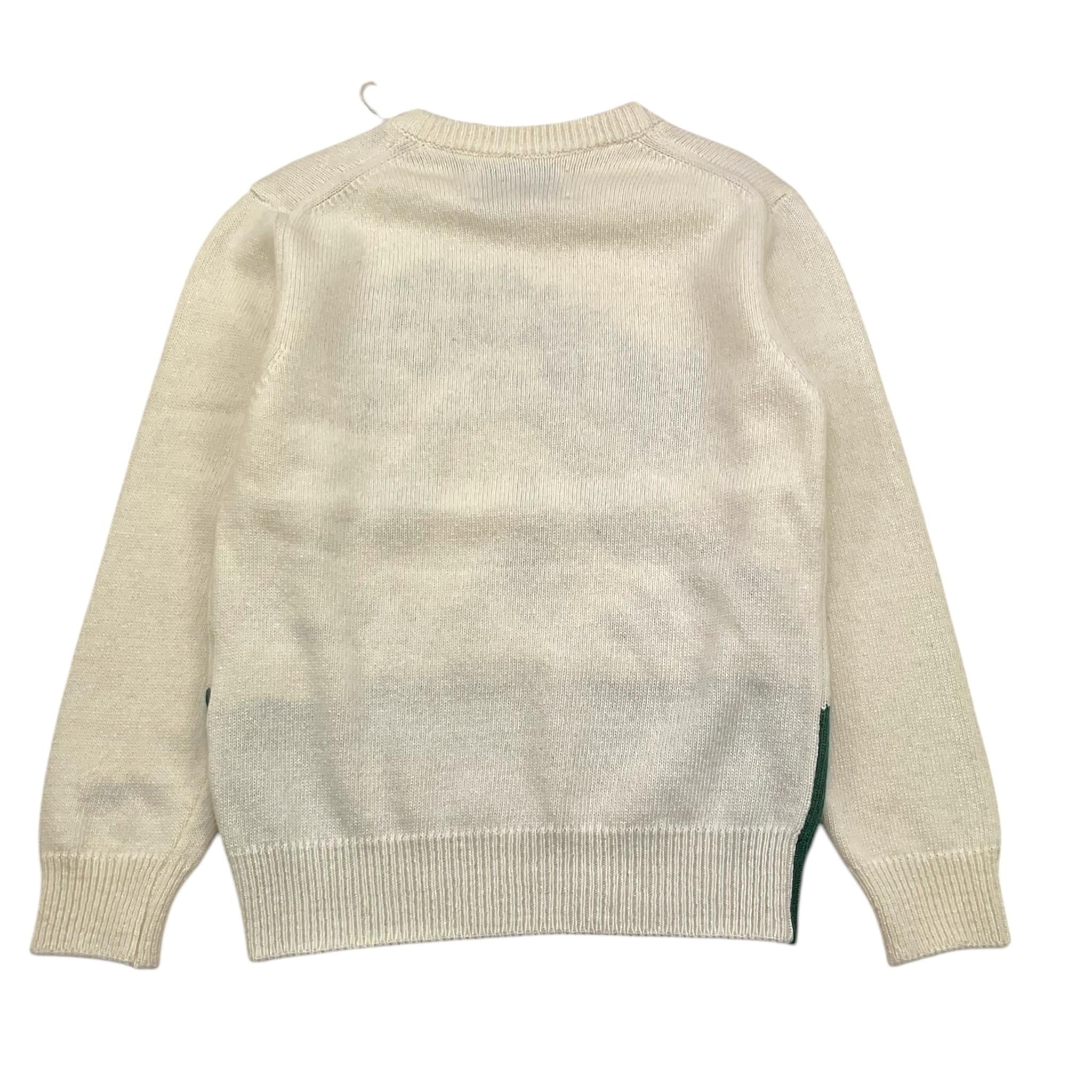 SAINT BARTH maglia girocollo tinta unita con stampa Panna per Bambino DOU00006 PANNA SAINT BARTH 