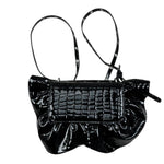 John Richmond Borsa Tinta Unita Lucida per Bambina RGP26170BO NERO JOHN RICHMOND 