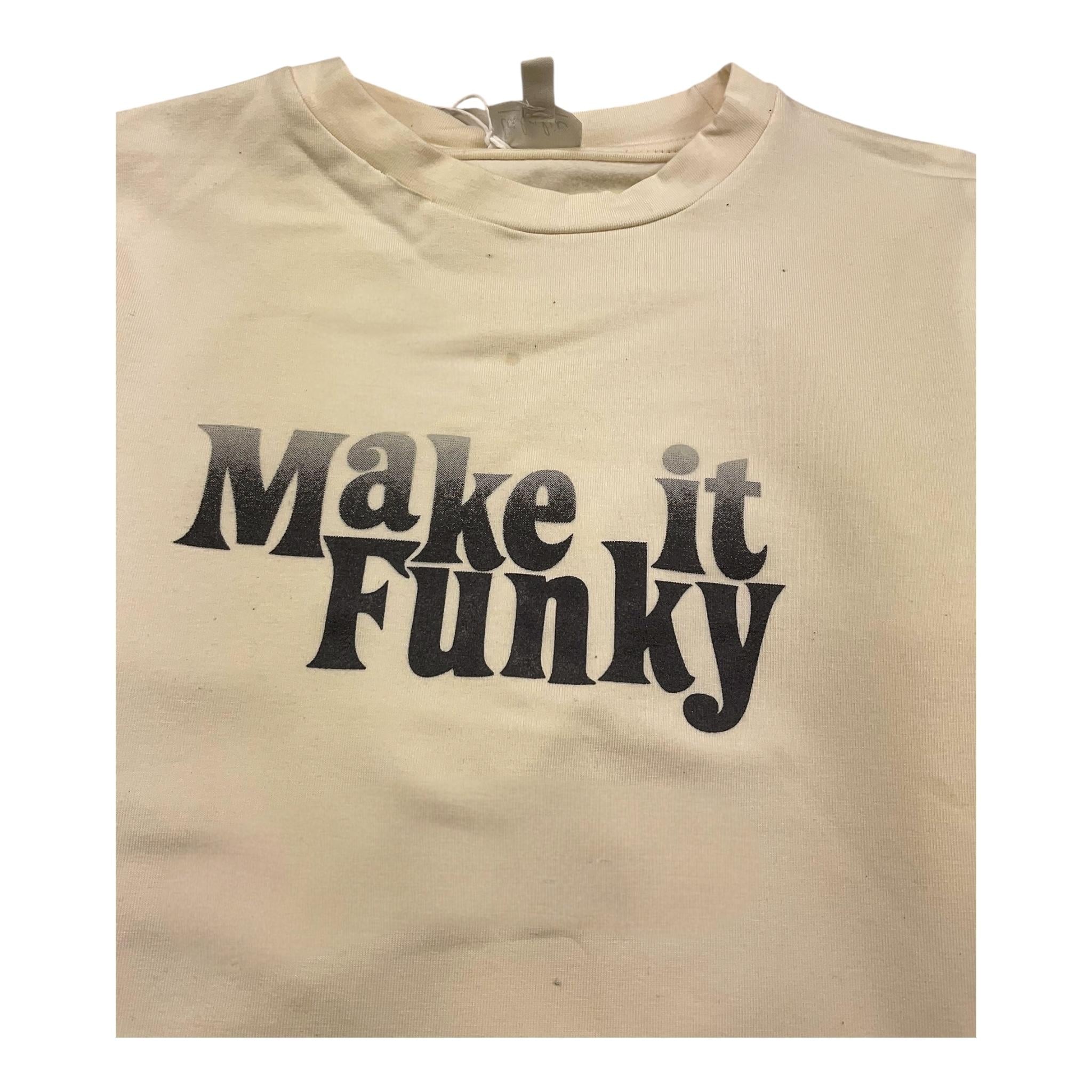 LALALU' shirt girocollo tinta unita con stampa in contrasto Panna per Bambino TSL40LB PANNA LALALU' 