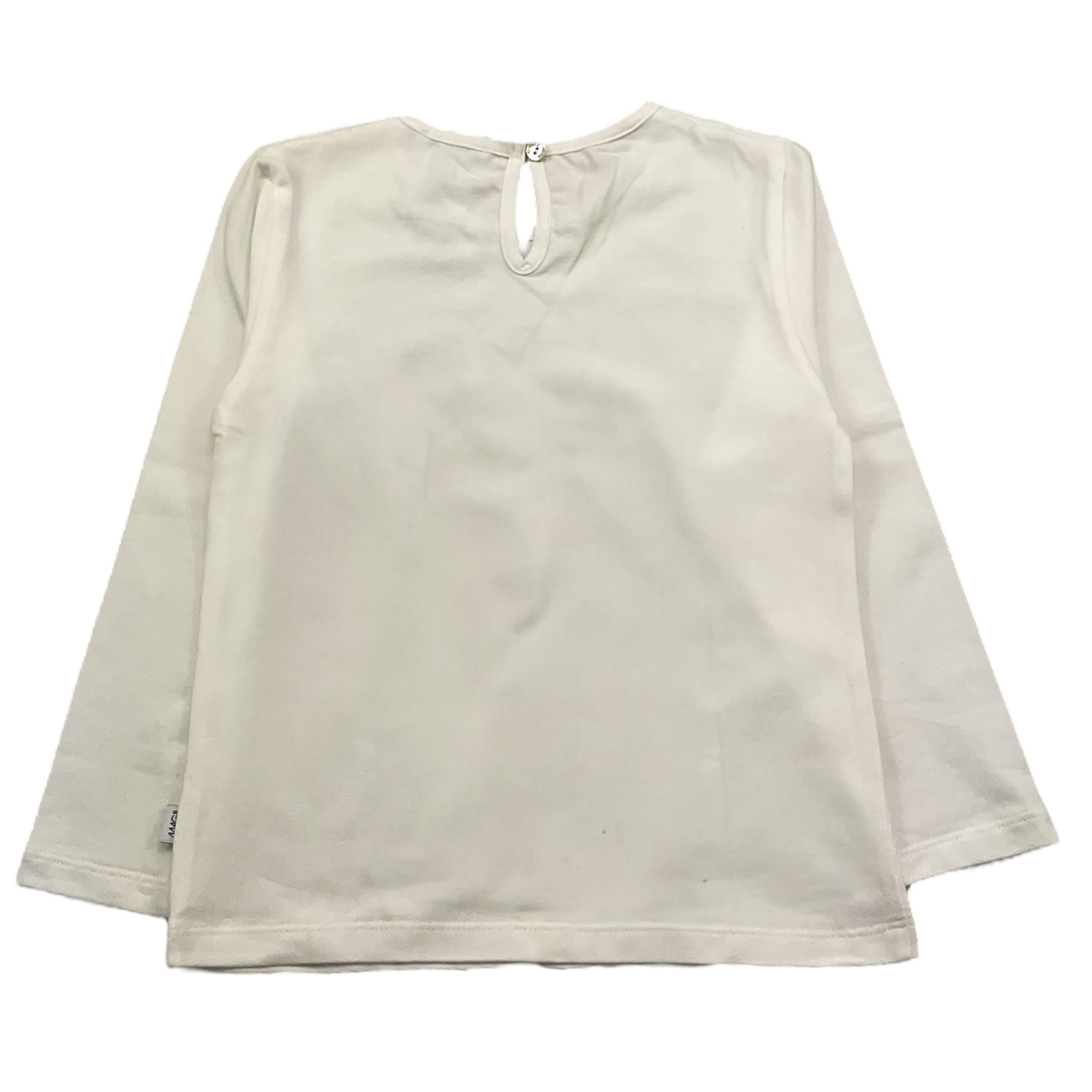 MAGIL shirt girocollo tinta unita con stampa in contrasto Panna per Bambina GN26160 PANNA MAGIL 