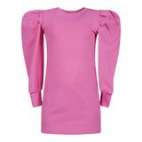 FUN & FUN abito manica lunga tinta unita con maniche a sbuffo Rosa per Bambina FCBDR00133X ROSA FUN & FUN 