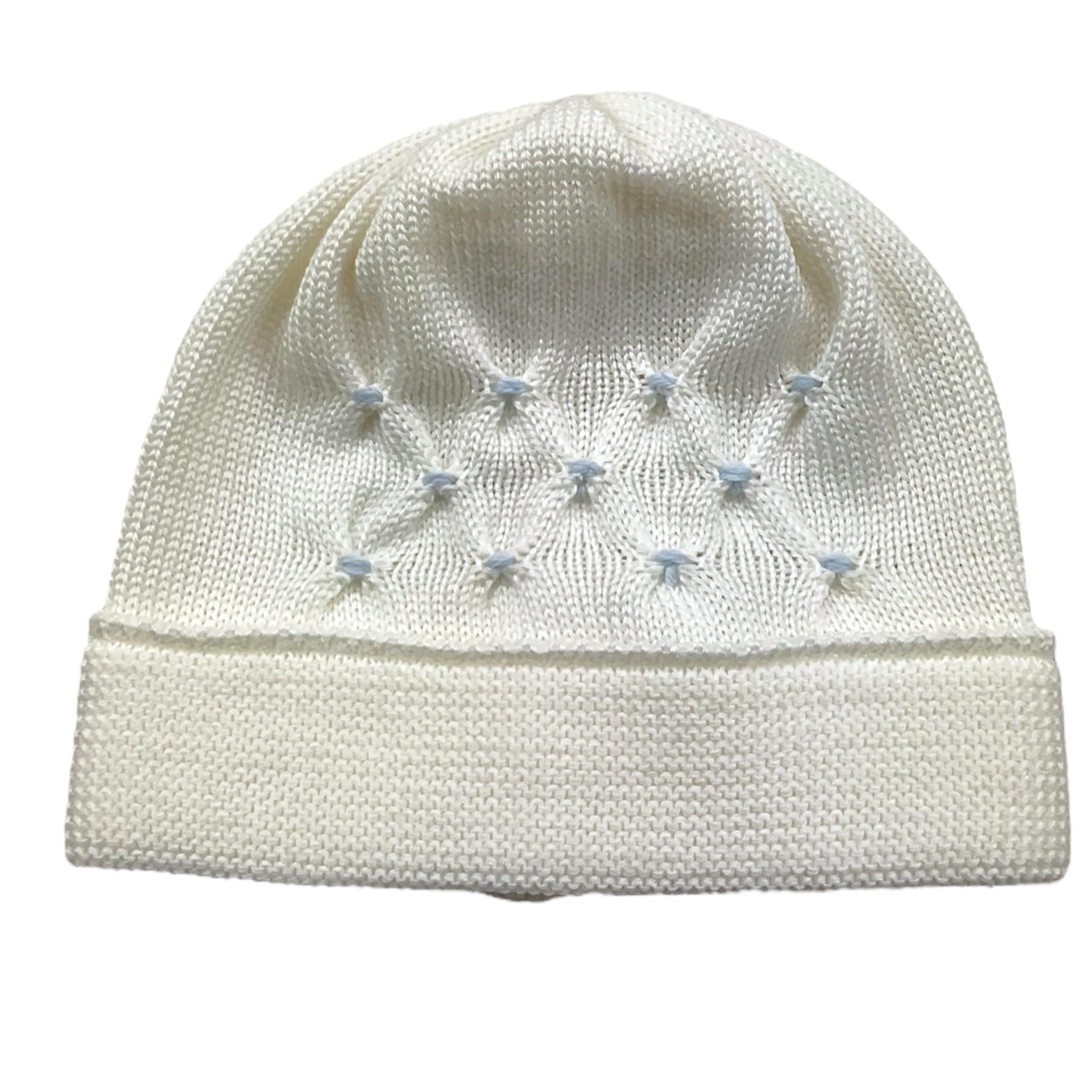 BABY LORD cappello tinta unita con ricami Bianco per Neonato 600 BIANCO BABY LORD 