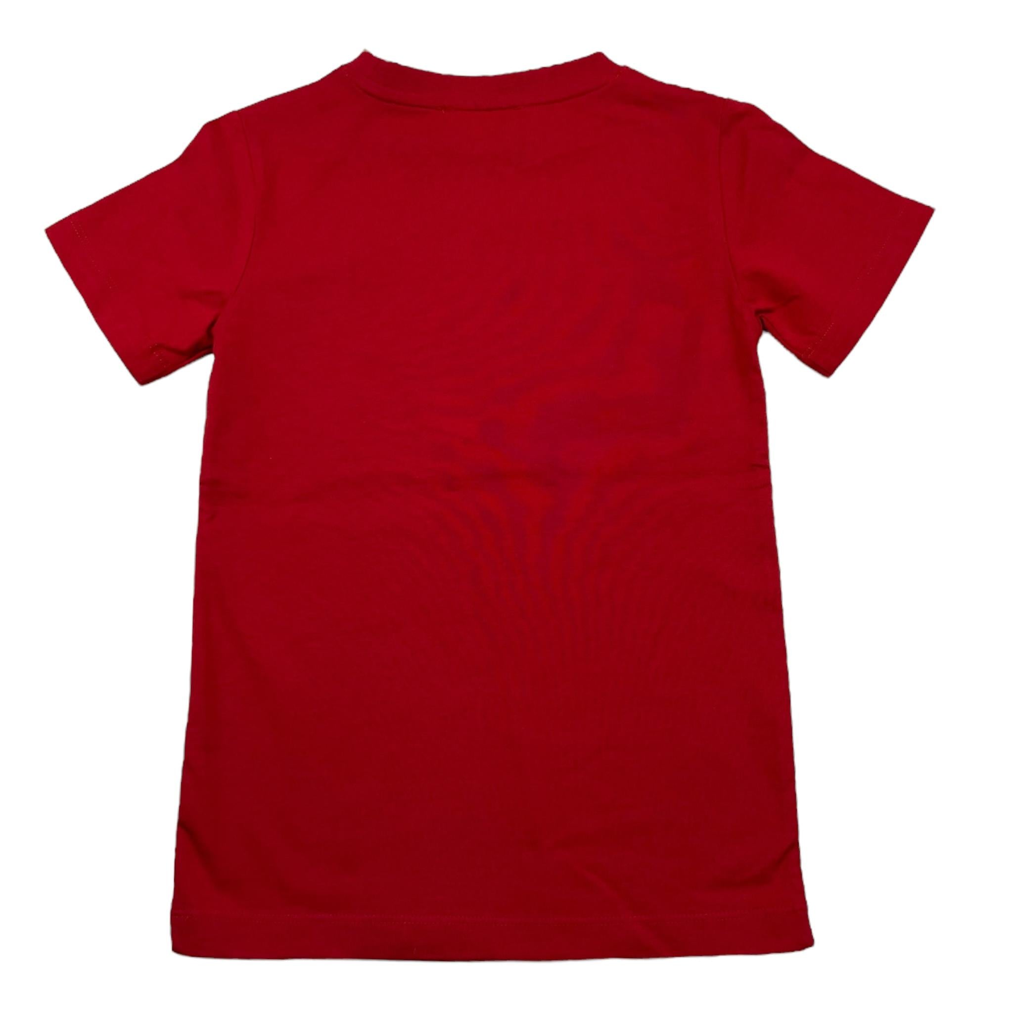 TRUSSARDI t-shirt girocoll tinta unita con stampa in contrasto Rosso per Bambino TBA25081TS ROSSO TRUSSARDI 