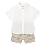 Mayoral Completo 2 Pezzi Camicia-Bermuda per Neonato 1251 BIANCO MAYORAL 