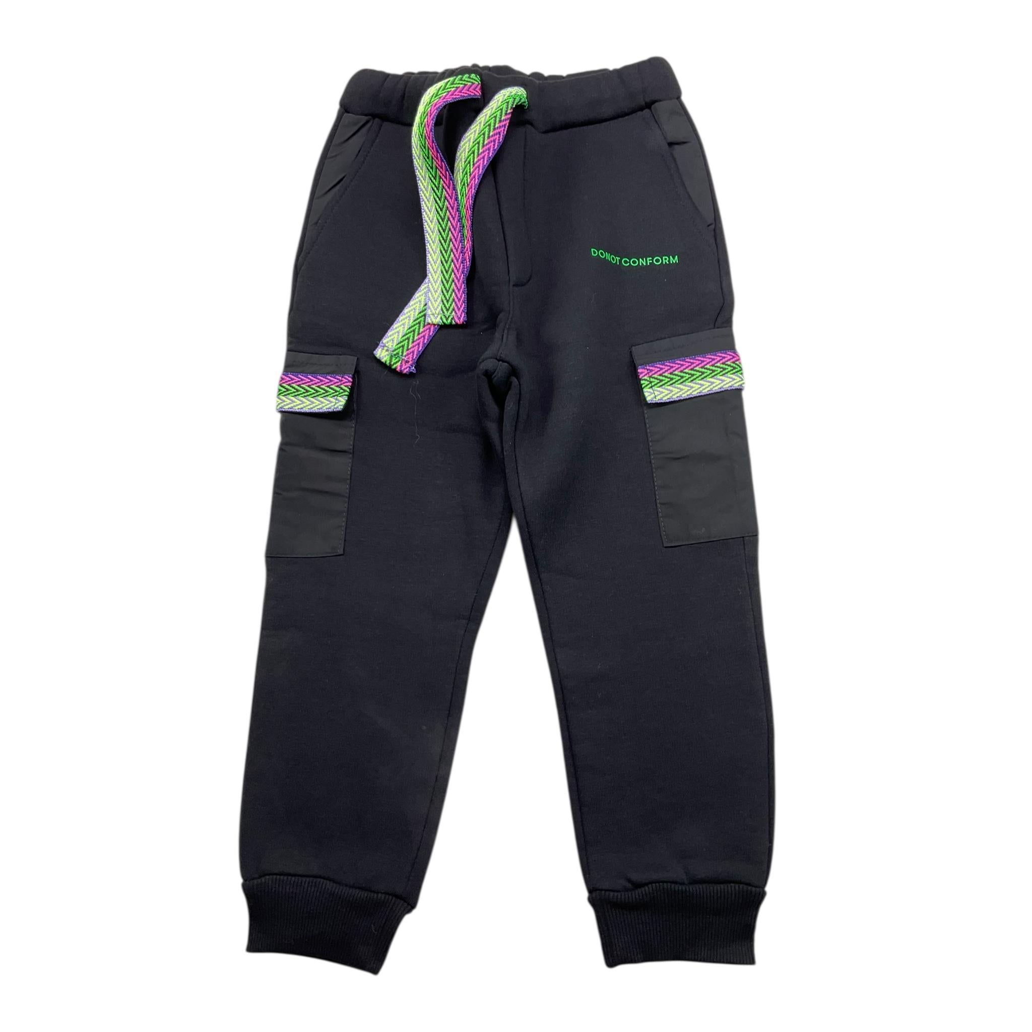 DO NOT CONFORM pantalone modello tuta tinta unita Nero per Bambino DPF030 NERO DO NOT CONFORM 