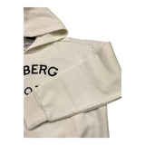 ICEBERG felpa chiusa con cappuccio tinta unita con stampa logo Bianco per Bambina MFICE5336JXXX BIANCO ICEBERG 