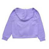 DISCLAIMER felpa tinta unita con cappuccio e stampa Lilla per Bambina 24IDK58300 LILLA DISCLAIMER 