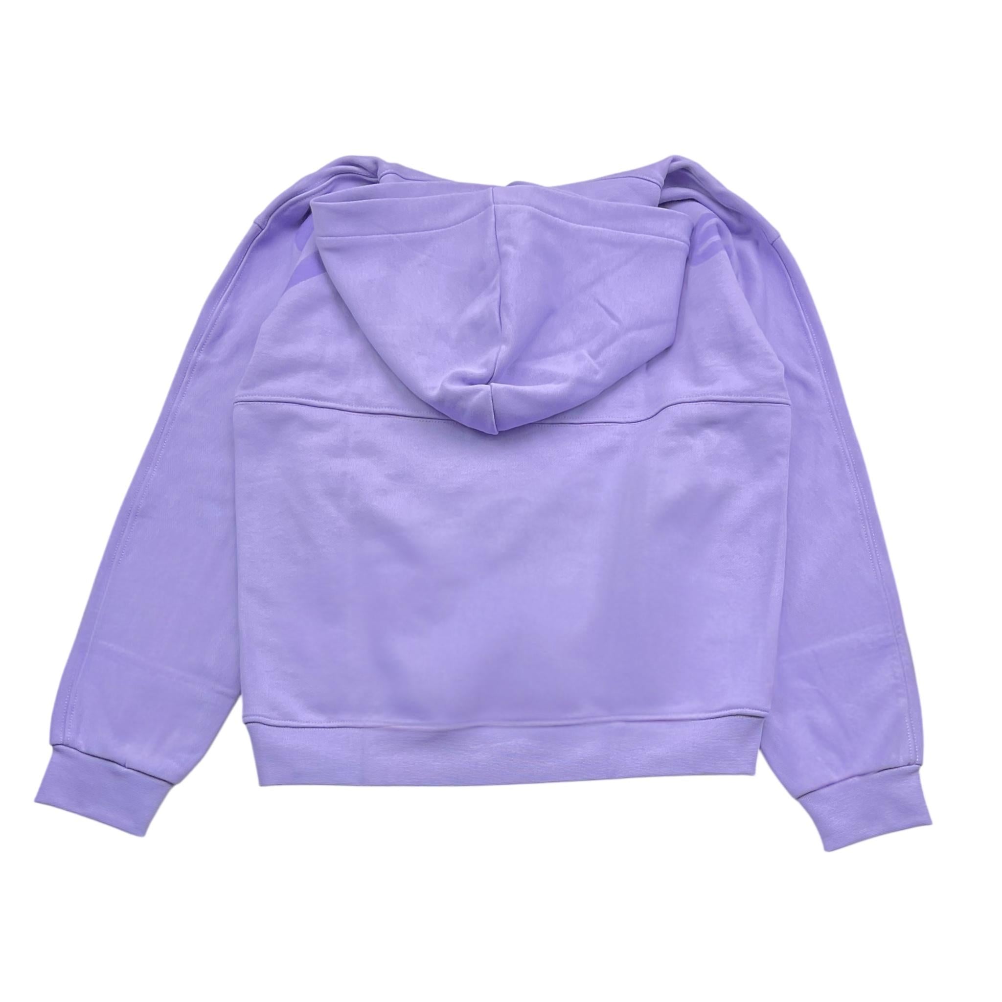 DISCLAIMER felpa tinta unita con cappuccio e stampa Lilla per Bambina 24IDK58300 LILLA DISCLAIMER 